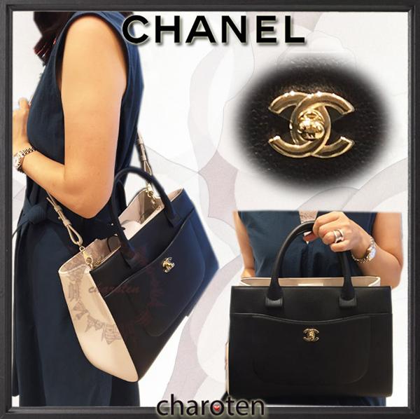 2017新作 CHANEL シャネルスーパーコピー 素敵バイカラー エグゼクティブトート 7041713